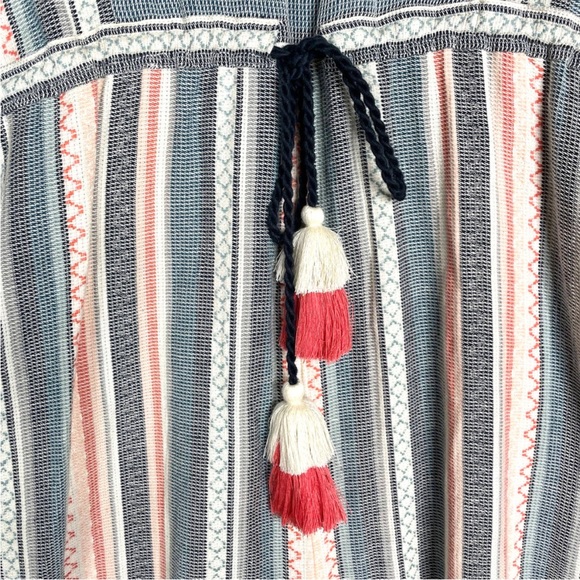 Anthropologie The Odells Monroe Striped Jumpsuit Multicolor V-Neck Pockets XS. - Picture 8 of 12